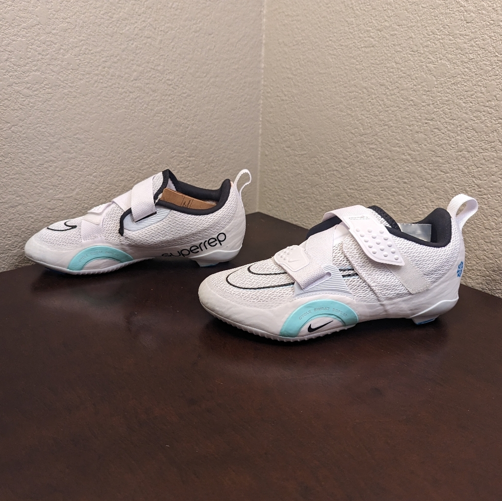 Nike SuperRep Cycle 2 Next Nature Shoes DH3395-100 Cycling Shoes Women’s Size 8